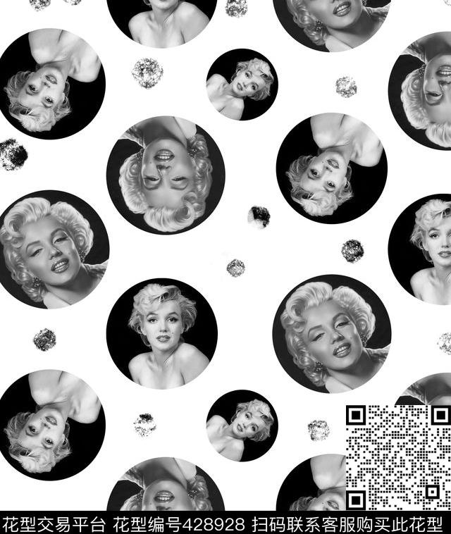 波点个性男装梦露传统印花华亿平台下载（图片编号: 428928） - 瓦栏（Walan）