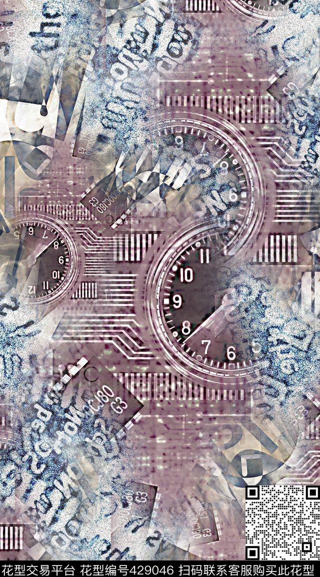 数码数字字母数码印花华亿平台下载（图片编号: 429046） - 瓦栏（Walan）