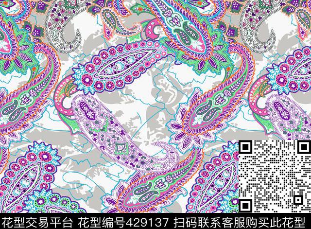 流行时尚简单清晰大方传统印花华亿平台下载（图片编号: 429137） - 瓦栏（Walan）