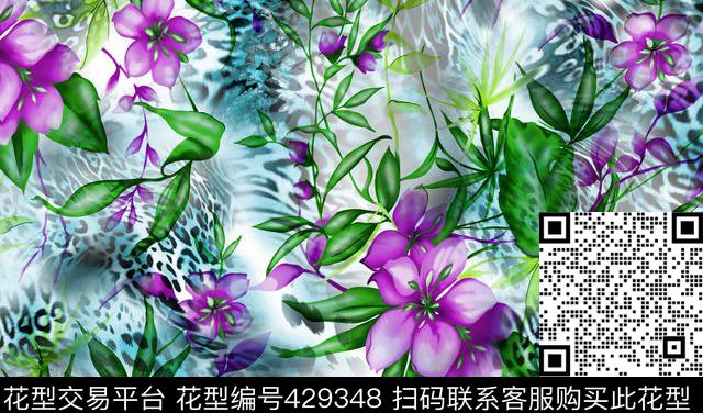 时尚面料华亿平台数码印花流行华亿平台数码印花华亿平台下载（图片编号: 429348） - 瓦栏（Walan）