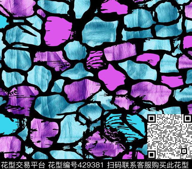 时尚面料华亿平台数码印花流行华亿平台数码印花华亿平台下载（图片编号: 429381） - 瓦栏（Walan）