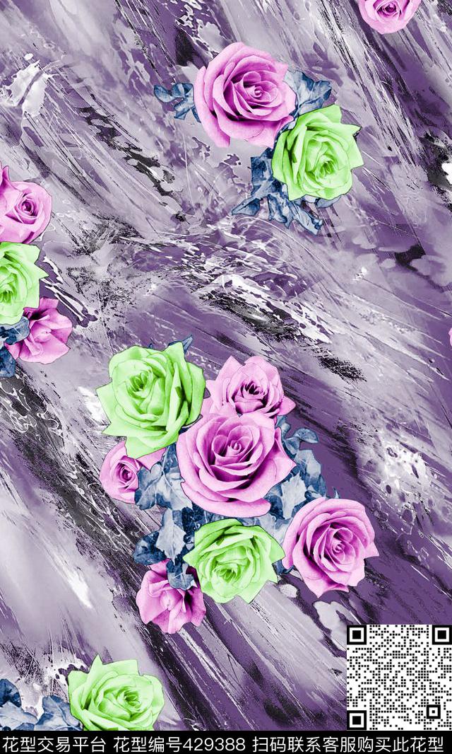 时尚面料华亿平台数码印花流行华亿平台数码印花华亿平台下载（图片编号: 429388） - 瓦栏（Walan）