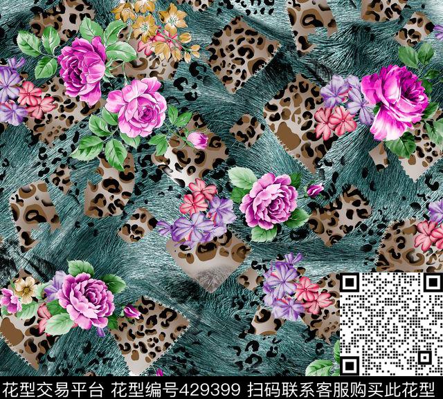 时尚面料华亿平台数码印花流行华亿平台数码印花华亿平台下载（图片编号: 429399） - 瓦栏（Walan）