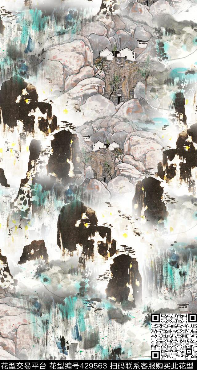 创意服装画稿数码印花华亿平台下载（图片编号: 429563） - 瓦栏（Walan）