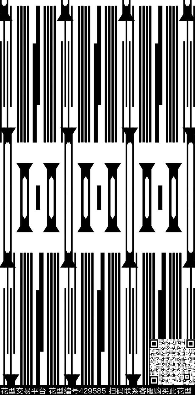 几何图案名族风三角传统印花华亿平台下载（图片编号: 429585） - 瓦栏（Walan）