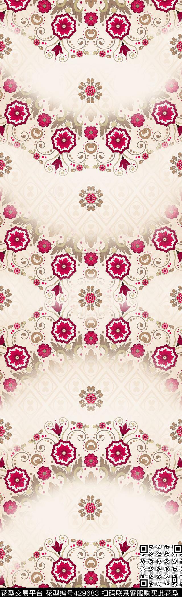 欧式小花流行传统印花华亿平台下载（图片编号: 429683） - 瓦栏（Walan）