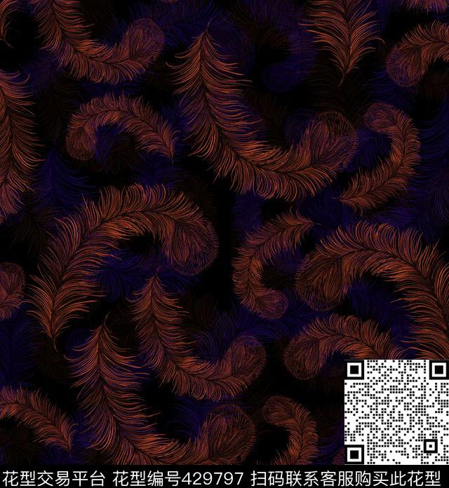 个性手绘流行时尚男装数码印花华亿平台下载（图片编号: 429797） - 瓦栏（Walan）