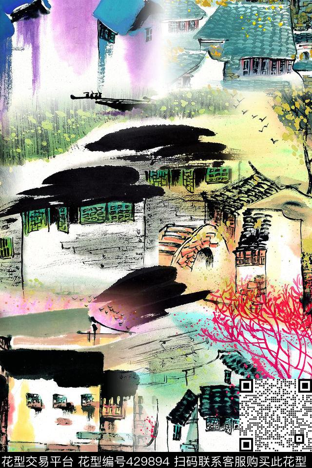 潮牌房子古镇数码印花华亿平台下载（图片编号: 429894） - 瓦栏（Walan）