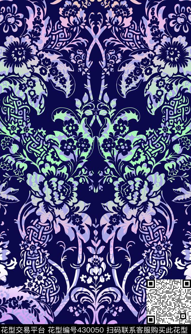 佩斯利画稿服装传统印花华亿平台下载（图片编号: 430050） - 瓦栏（Walan）