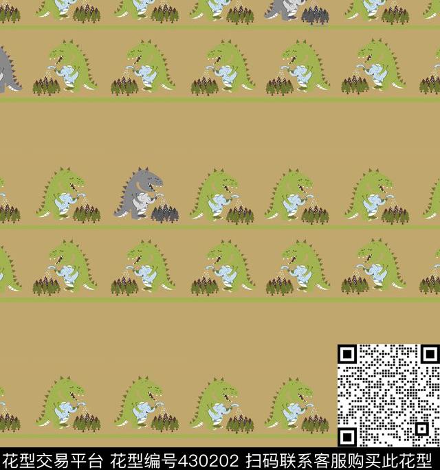 动物卡通趣味传统印花华亿平台下载（图片编号: 430202） - 瓦栏（Walan）