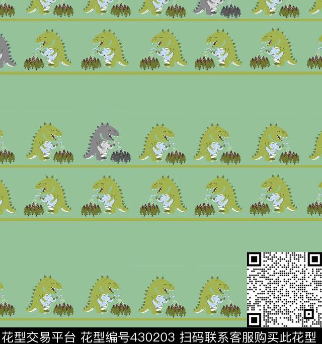 动物卡通趣味传统印花华亿平台下载（图片编号: 430203） - 瓦栏（Walan）