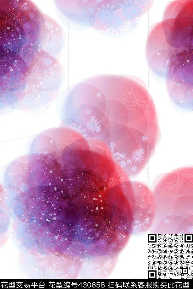 光影清新时尚数码印花华亿平台下载（图片编号: 430658） - 瓦栏（Walan）