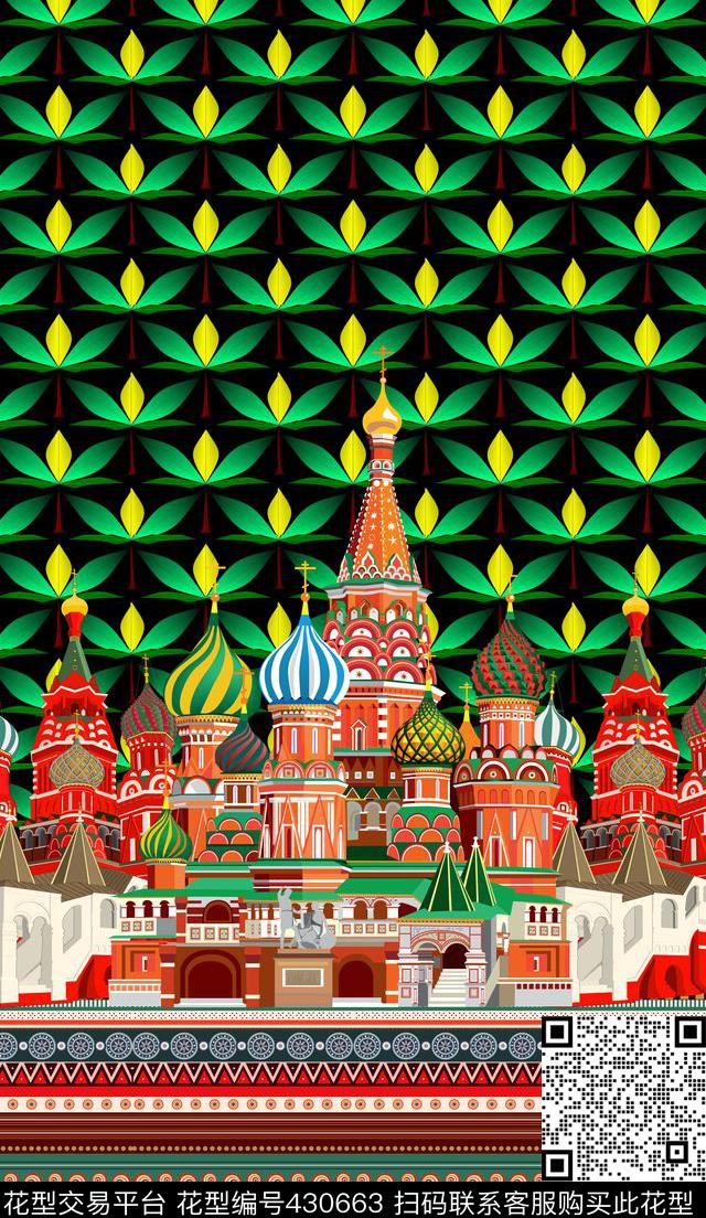 民族风俄罗斯风格定位传统印花华亿平台下载（图片编号: 430663） - 瓦栏（Walan）