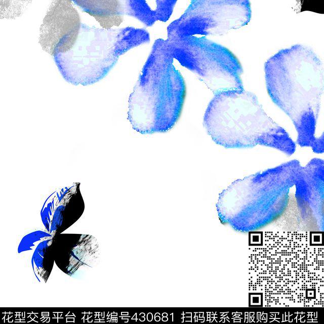 古典花瓣花卉数码印花华亿平台下载（图片编号: 430681） - 瓦栏（Walan）