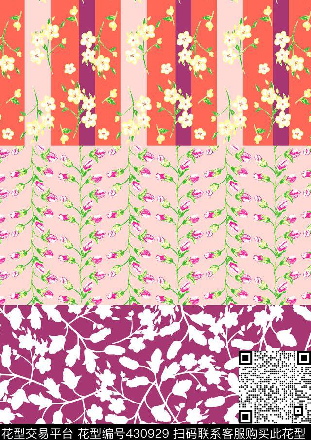 时尚女装小碎花时尚泳装传统印花华亿平台下载（图片编号: 430929） - 瓦栏（Walan）