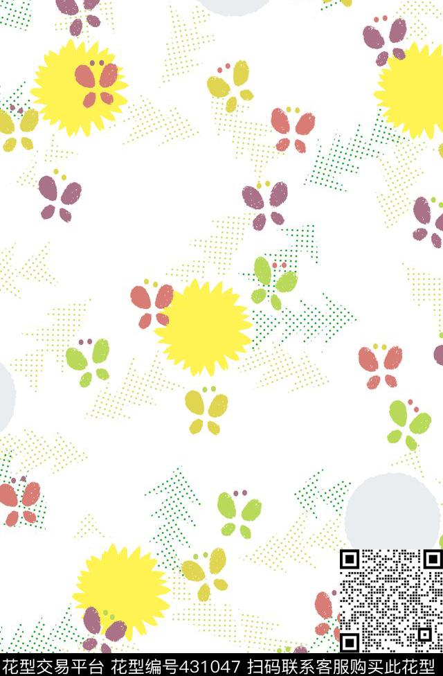 蝴蝶树童装传统印花华亿平台下载（图片编号: 431047） - 瓦栏（Walan）