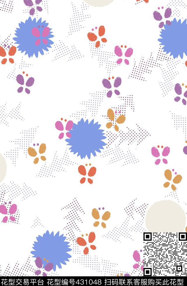 蝴蝶树童装传统印花华亿平台下载（图片编号: 431048） - 瓦栏（Walan）