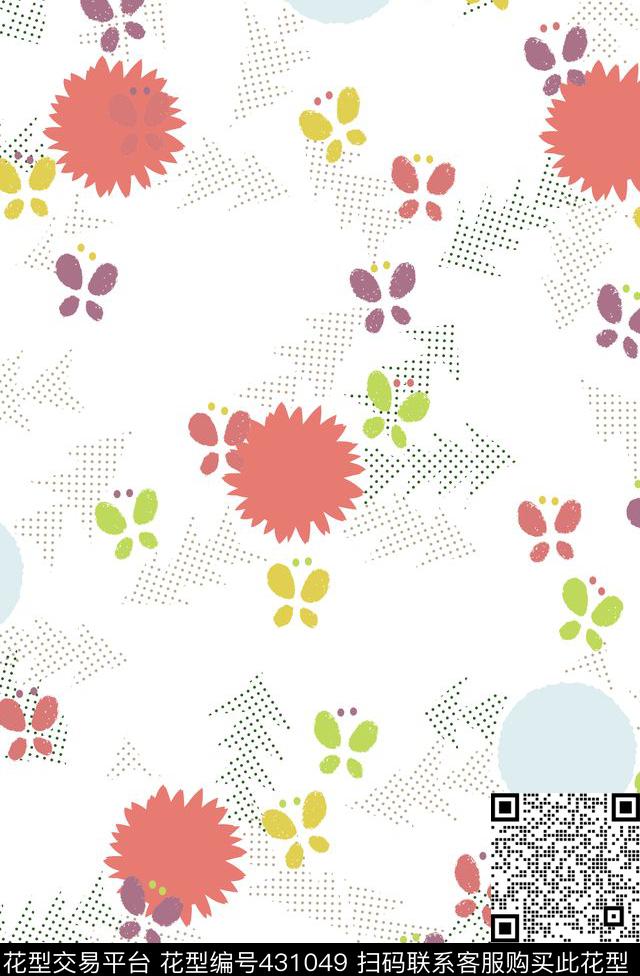 蝴蝶树童装传统印花华亿平台下载（图片编号: 431049） - 瓦栏（Walan）