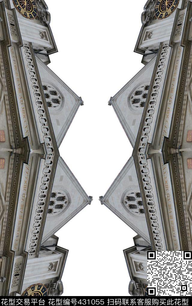 潮流抽象风景数码印花华亿平台下载（图片编号: 431055） - 瓦栏（Walan）