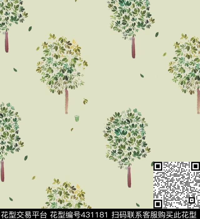 抽象水彩童装传统印花华亿平台下载（图片编号: 431181） - 瓦栏（Walan）