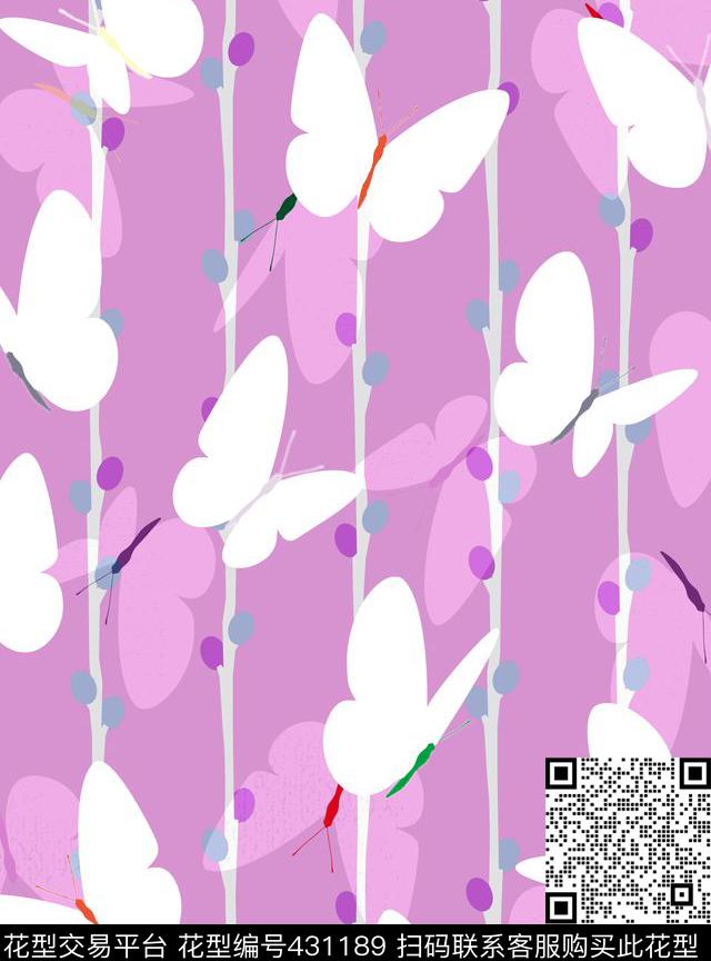 树蝴蝶童装华亿平台传统印花华亿平台下载（图片编号: 431189） - 瓦栏（Walan）