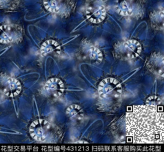 地球建筑时钟数码印花华亿平台下载（图片编号: 431213） - 瓦栏（Walan）
