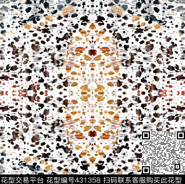 动物纹豹纹点数码印花华亿平台下载（图片编号: 431358） - 瓦栏（Walan）