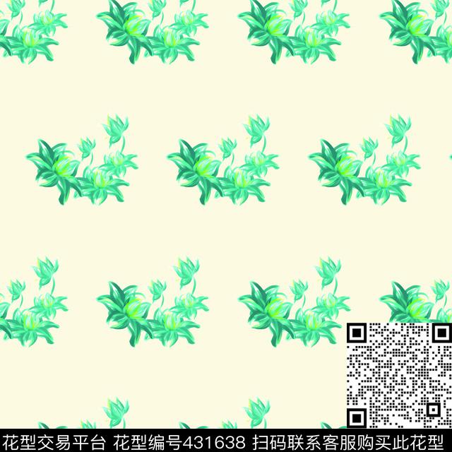 花朵蓝色碎花传统印花华亿平台下载（图片编号: 431638） - 瓦栏（Walan）