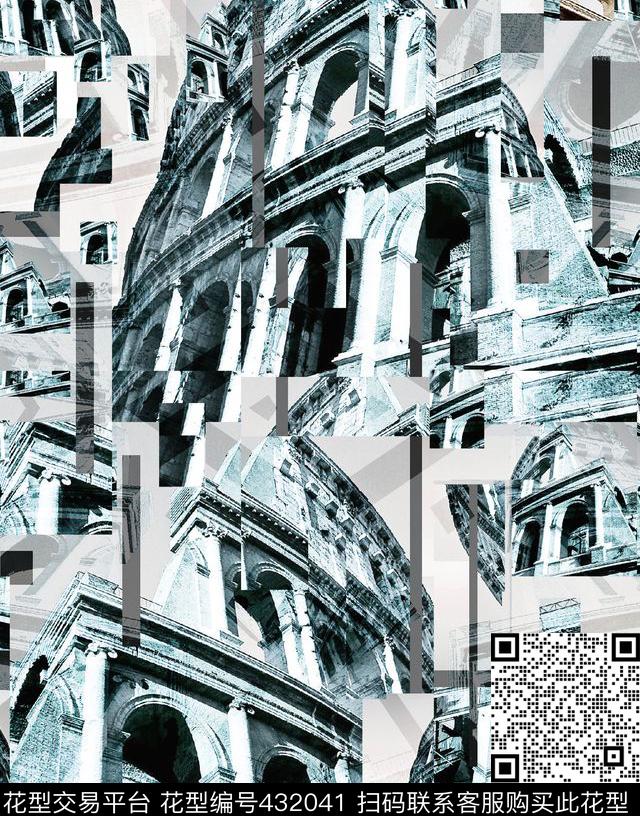 建筑罗马欧洲数码印花华亿平台下载（图片编号: 432041） - 瓦栏（Walan）