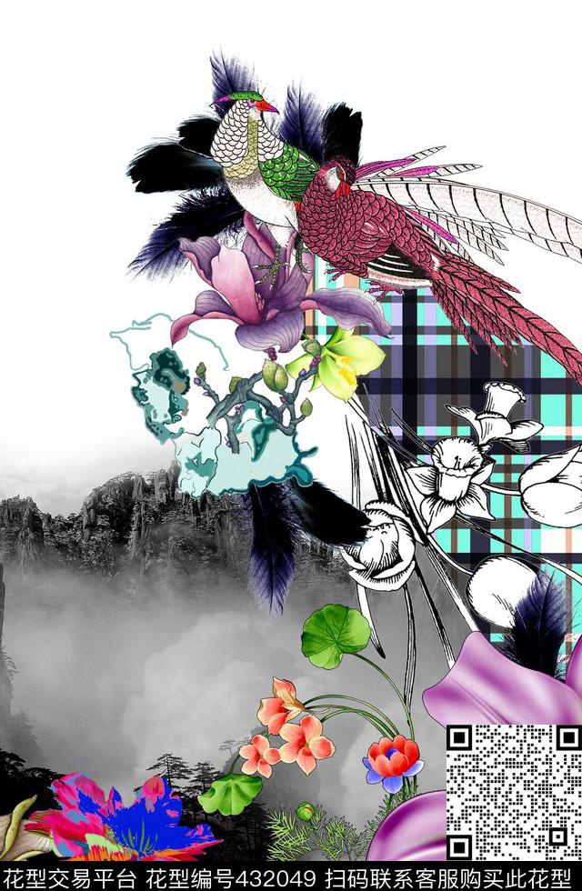 风景照片花卉动物数码印花华亿平台下载（图片编号: 432049） - 瓦栏（Walan）