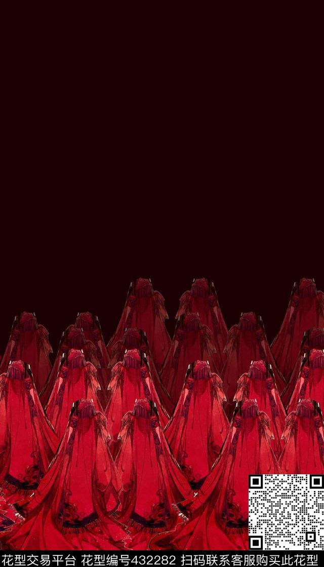 潮流抽象复古数码印花华亿平台下载（图片编号: 432282） - 瓦栏（Walan）