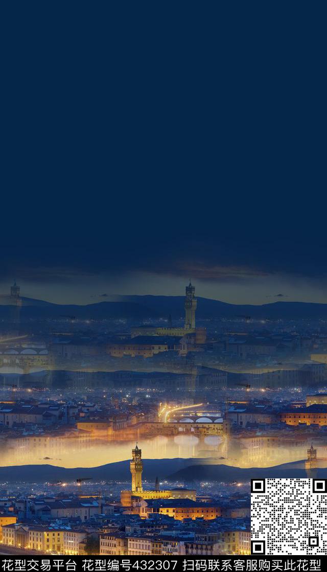 潮流复古抽象数码印花华亿平台下载（图片编号: 432307） - 瓦栏（Walan）