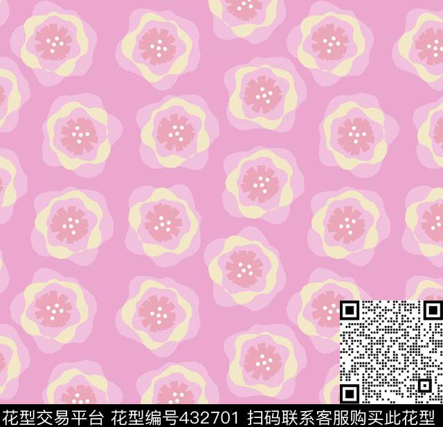 流行花卉瑕疵传统印花华亿平台下载（图片编号: 432701） - 瓦栏（Walan）