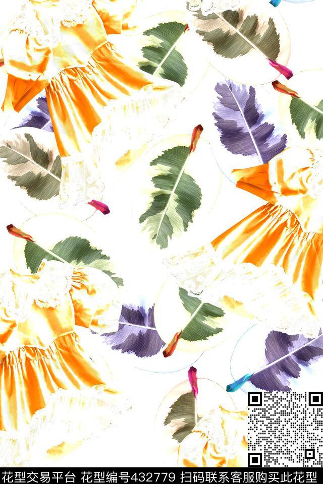 五彩色块过渡曝光数码印花华亿平台下载（图片编号: 432779） - 瓦栏（Walan）