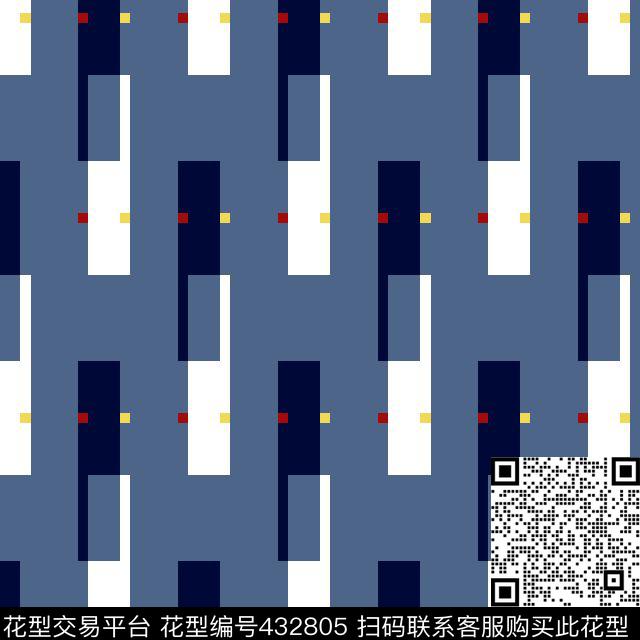 方块几何虚线点传统印花华亿平台下载（图片编号: 432805） - 瓦栏（Walan）