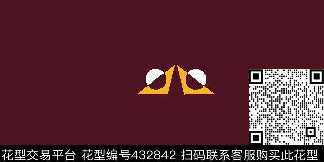 几何三角形眼睛传统印花华亿平台下载（图片编号: 432842） - 瓦栏（Walan）
