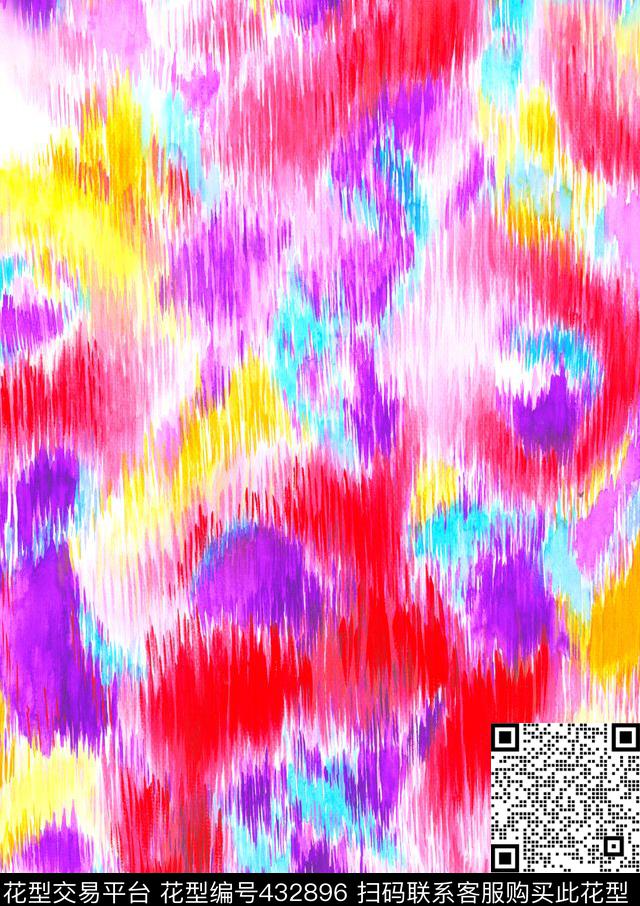 数码华亿平台抽象大牌花纹时尚花卉数码印花华亿平台下载（图片编号: 432896） - 瓦栏（Walan）