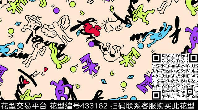 儿童卡通人物可爱传统印花华亿平台下载（图片编号: 433162） - 瓦栏（Walan）