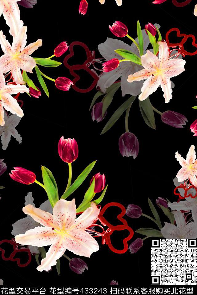 时尚田园风异域风情数码印花华亿平台下载（图片编号: 433243） - 瓦栏（Walan）