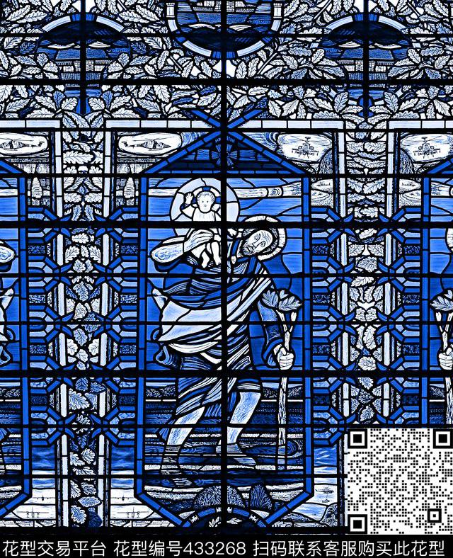 民族风绘画几何数码印花华亿平台下载（图片编号: 433268） - 瓦栏（Walan）