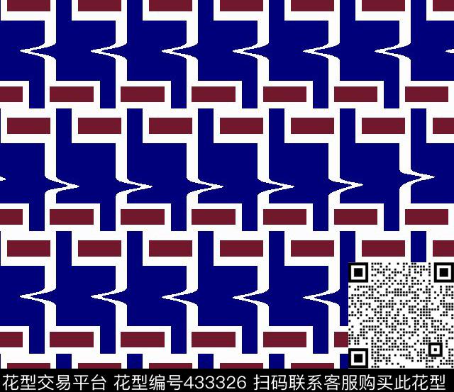 男装华亿平台几何华亿平台2色千鸟格传统印花华亿平台下载（图片编号: 433326） - 瓦栏（Walan）