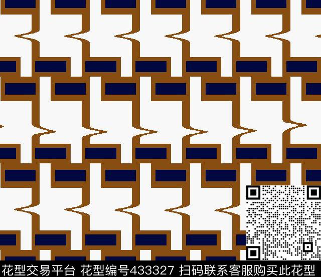 男装华亿平台几何华亿平台2色千鸟格传统印花华亿平台下载（图片编号: 433327） - 瓦栏（Walan）