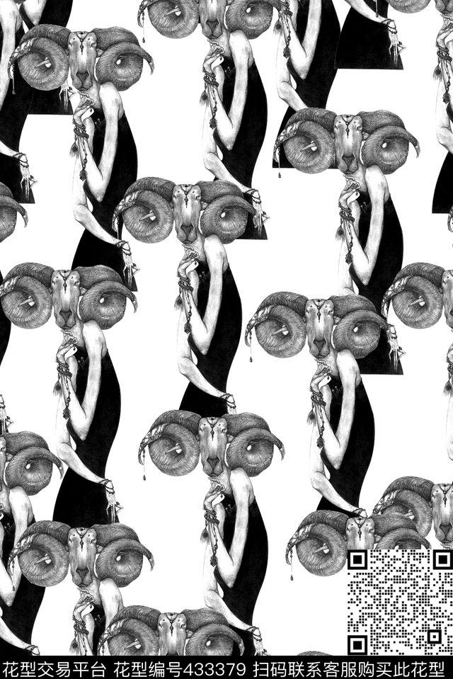 动物服装卡通传统印花华亿平台下载（图片编号: 433379） - 瓦栏（Walan）