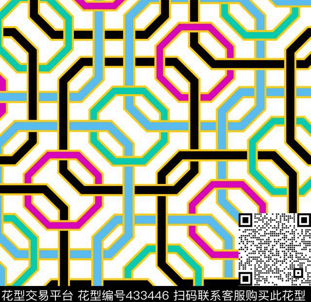 流行时尚简单大方清晰传统印花华亿平台下载（图片编号: 433446） - 瓦栏（Walan）