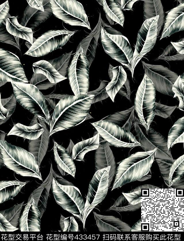 个性男装黑白灰风格流行时尚大牌传统印花华亿平台下载（图片编号: 433457） - 瓦栏（Walan）