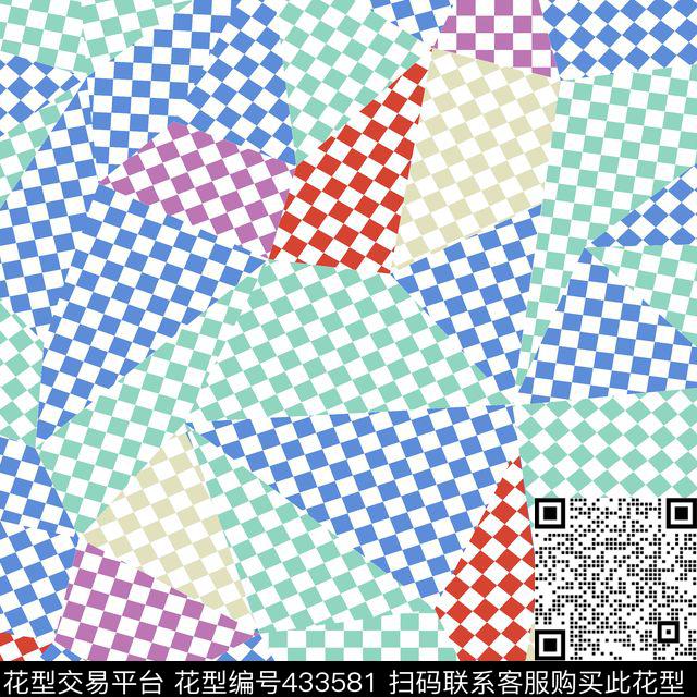 波西米亚错格格子传统印花华亿平台下载（图片编号: 433581） - 瓦栏（Walan）