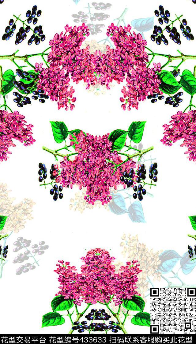 田园风小花花卉数码印花华亿平台下载（图片编号: 433633） - 瓦栏（Walan）