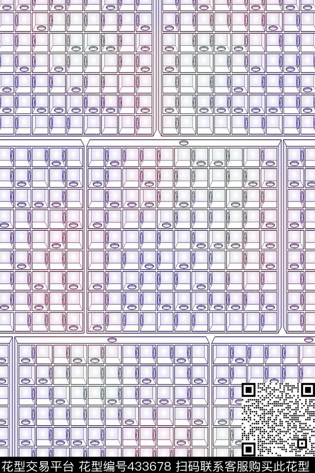创意立体迷宫传统印花华亿平台下载（图片编号: 433678） - 瓦栏（Walan）