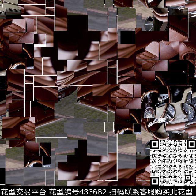 3D潮流格子数码印花华亿平台下载（图片编号: 433682） - 瓦栏（Walan）