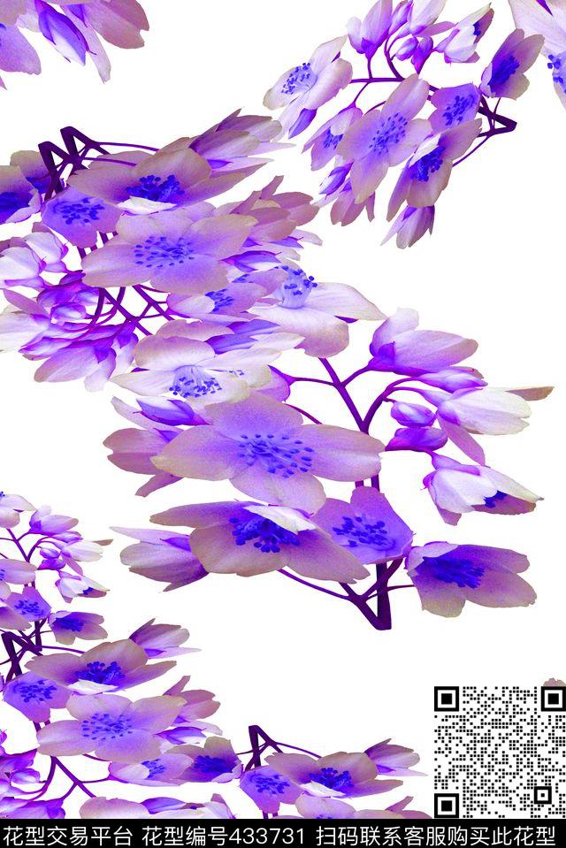 中国风淡水自然数码印花华亿平台下载（图片编号: 433731） - 瓦栏（Walan）